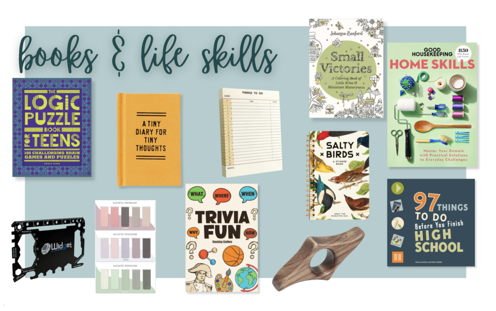 stocking stuffers for teens, books and life skills